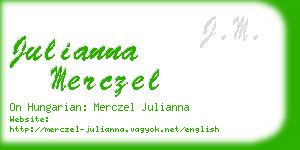 julianna merczel business card